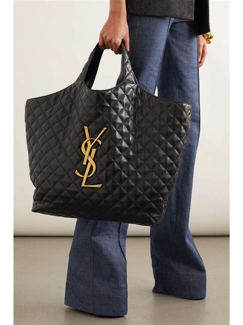 ysl leo tote bag|YSL large quilted tote bag.